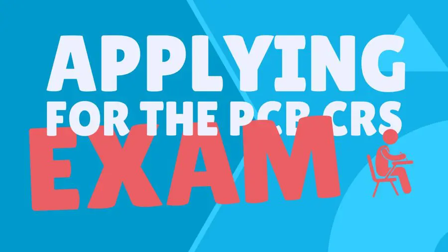 Applying to Take the CRS Exam